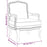 Fauteuil 64x64x90 cm stof donkergrijs