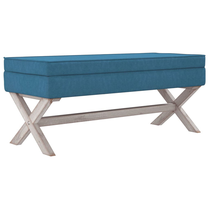 Opbergkruk 110x45x49 cm fluweel blauw