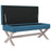 Opbergkruk 110x45x49 cm fluweel blauw