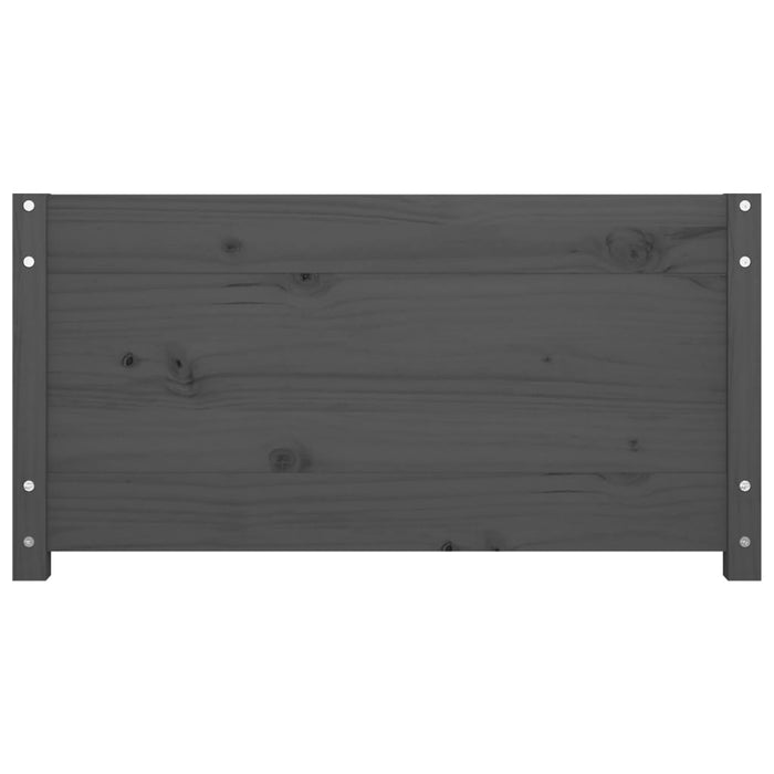 Slaapbank 90x200 cm massief grenenhout grijs