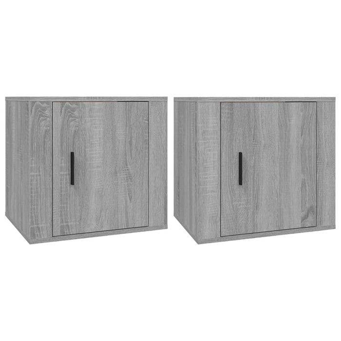 Nachtkastjes 2 st 50x39x47 cm grijs sonoma eikenkleurig