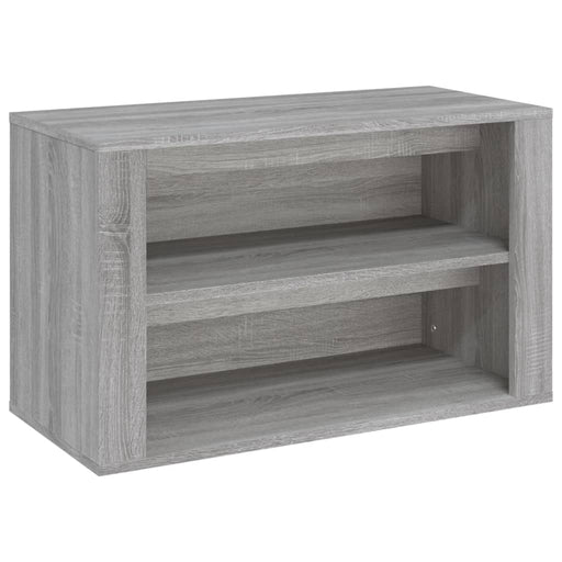 Schoenenrek 75x35x45 cm bewerkt hout grijs sonoma eikenkleur