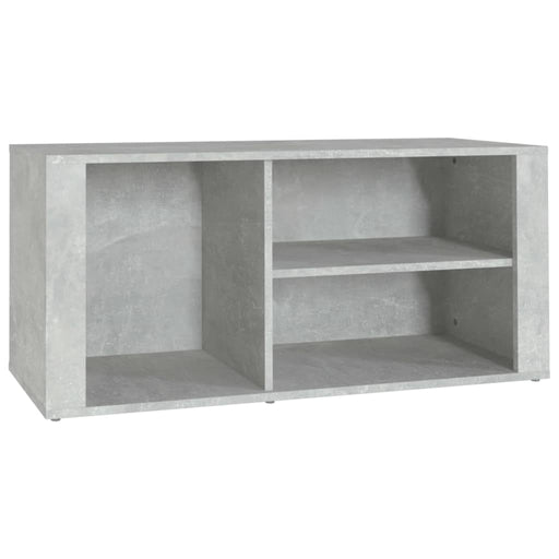 Schoenenkast 100x35x45 cm bewerkt hout betongrijs