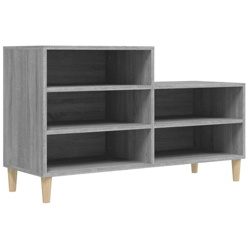 Schoenenkast 102x36x60 cm bewerkt hout sonoma grijs