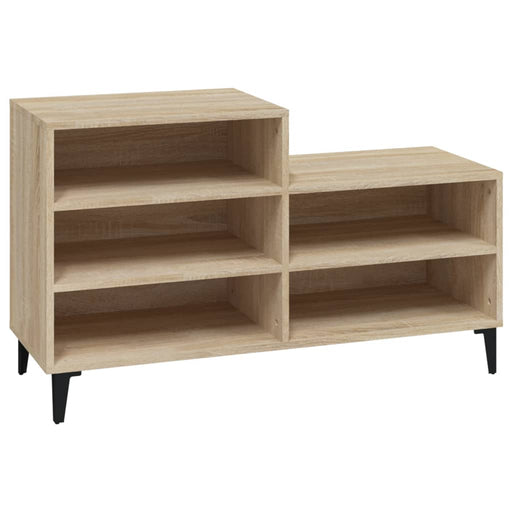 Schoenenkast 102x36x60 cm bewerkt hout sonoma eikenkleurig