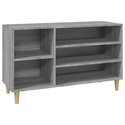 Schoenenkast 102x36x60 cm bewerkt hout sonoma grijs