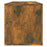Schoenenkast wandgemonteerd 100x35x38 cm bewerkt hout eiken