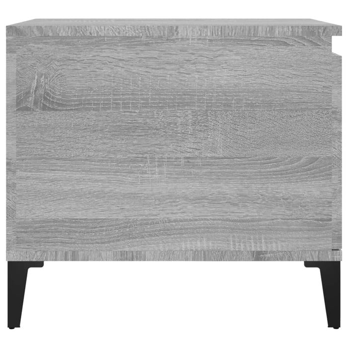 Salontafel 100x50x45 cm bewerkt hout grijs sonoma