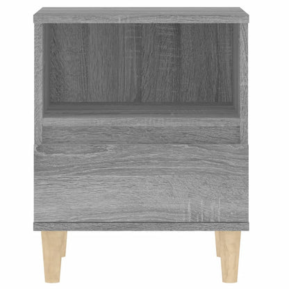 Nachtkastjes 2 st 40x35x50 cm grijs sonoma eikenkleurig