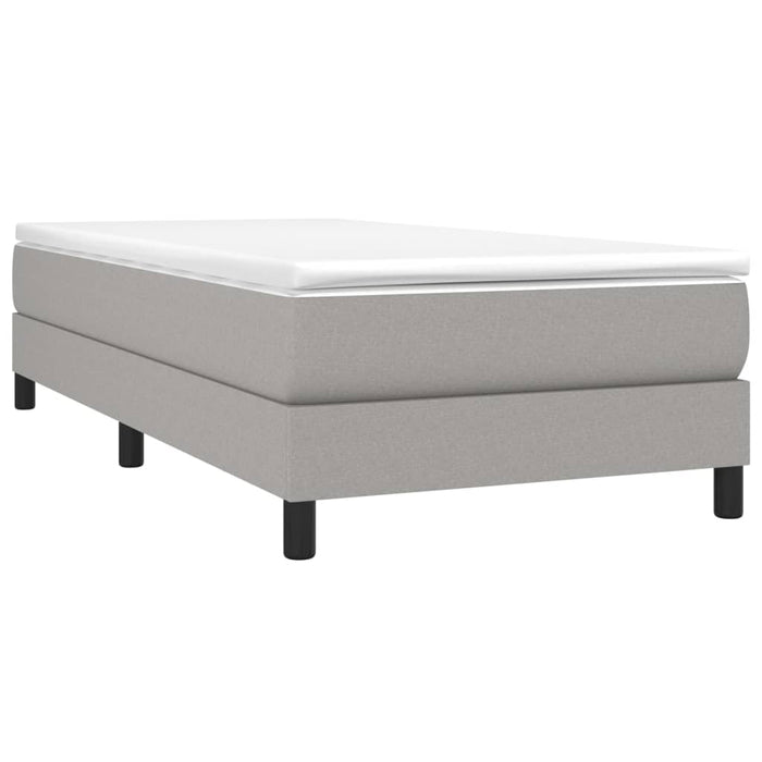 Boxspringframe stof lichtgrijs 80x200 cm