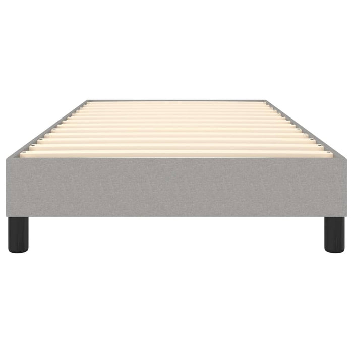 Boxspringframe stof lichtgrijs 80x200 cm