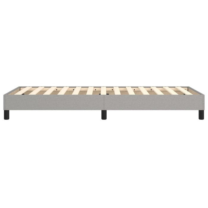 Boxspringframe stof lichtgrijs 80x200 cm