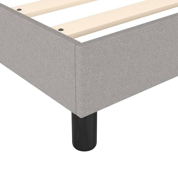 Boxspringframe stof lichtgrijs 80x200 cm