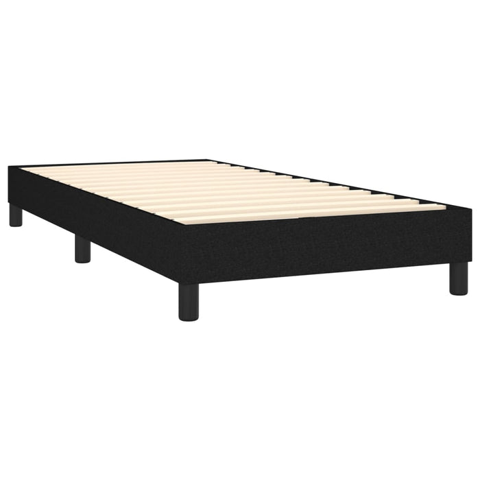 Boxspringframe stof zwart 80x200 cm