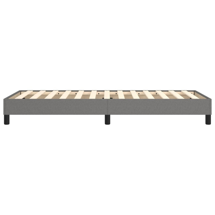 Boxspringframe stof donkergrijs 90x190 cm