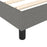 Boxspringframe stof donkergrijs 90x190 cm