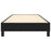 Boxspringframe stof zwart 90x190 cm