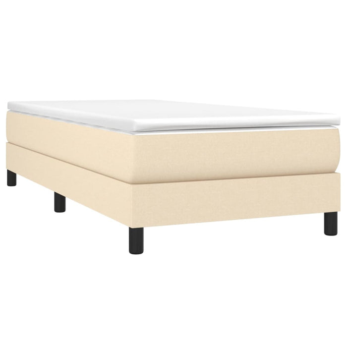 Boxspringframe stof crème 100x200 cm