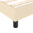 Boxspringframe stof crème 100x200 cm