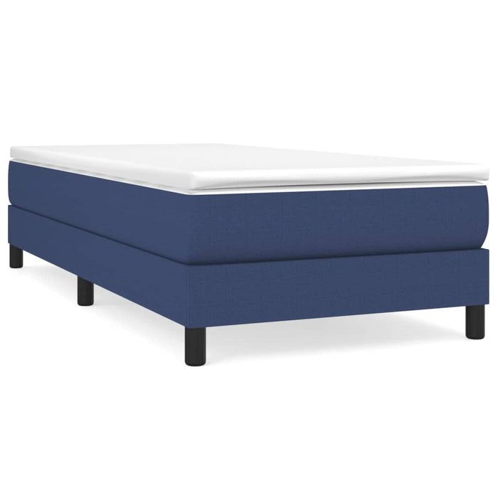 Boxspring Bedframe Blauw 100x200 cm Stof