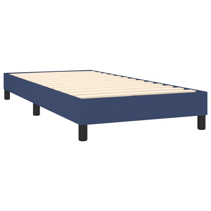 Boxspring Bedframe Blauw 100x200 cm Stof