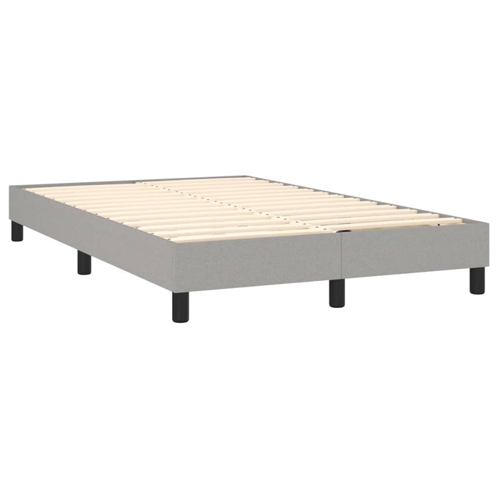 Boxspringframe stof lichtgrijs 120x200 cm