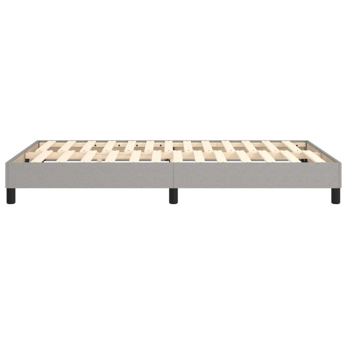 Boxspringframe stof lichtgrijs 120x200 cm