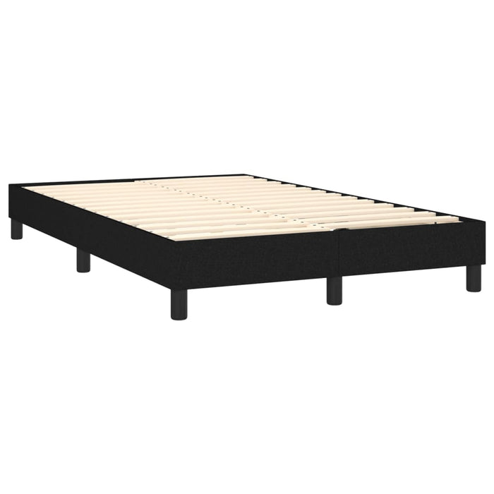 Boxspringframe stof zwart 120x200 cm