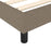 Boxspringframe stof taupe 120x200 cm