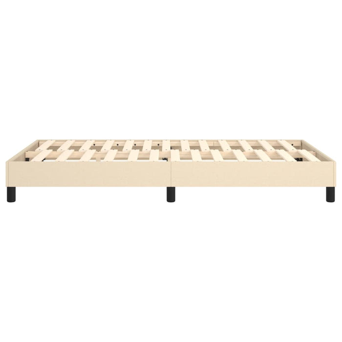 Boxspringframe stof crèmekleurig 120x200 cm