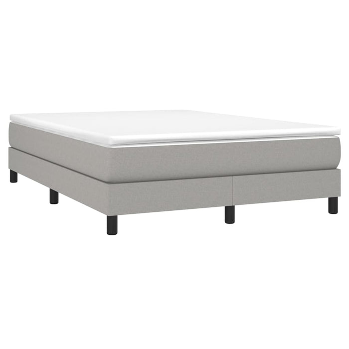 Boxspringframe stof lichtgrijs 140x190 cm