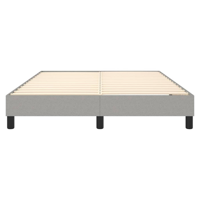 Boxspringframe stof lichtgrijs 140x190 cm