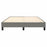 Boxspringframe stof donkergrijs 140x190 cm