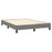 Boxspringframe stof donkergrijs 140x200 cm