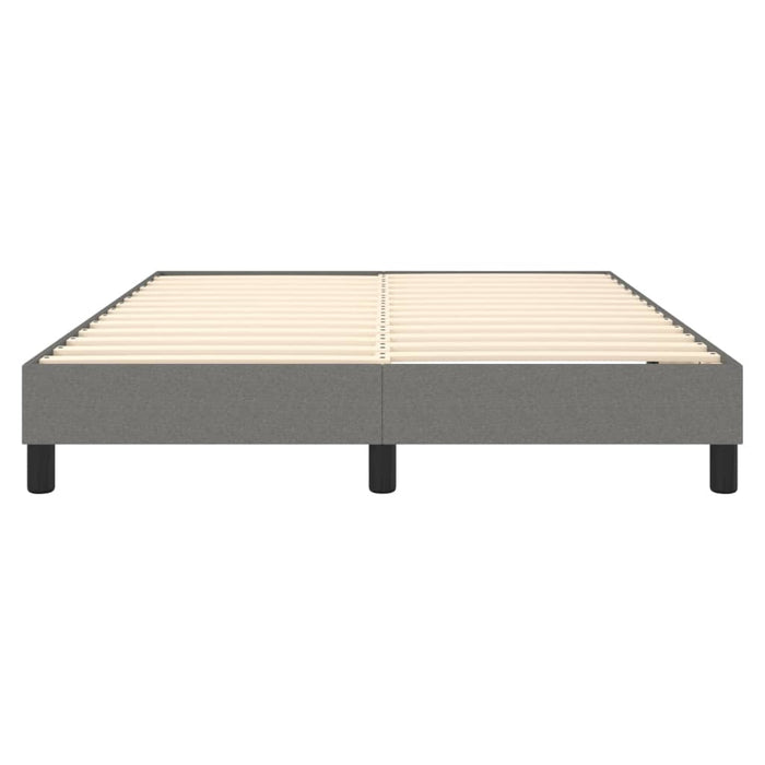 Boxspringframe stof donkergrijs 140x200 cm