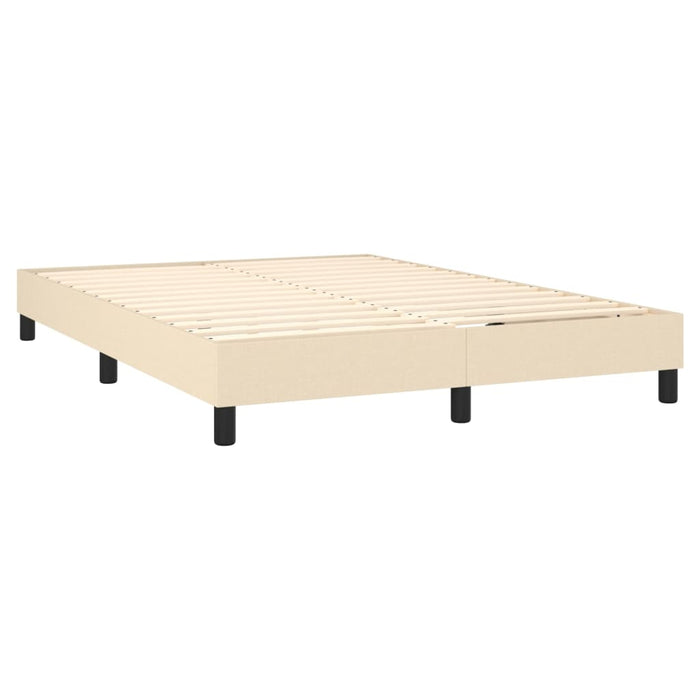 Boxspringframe stof crèmekleurig 140x200 cm