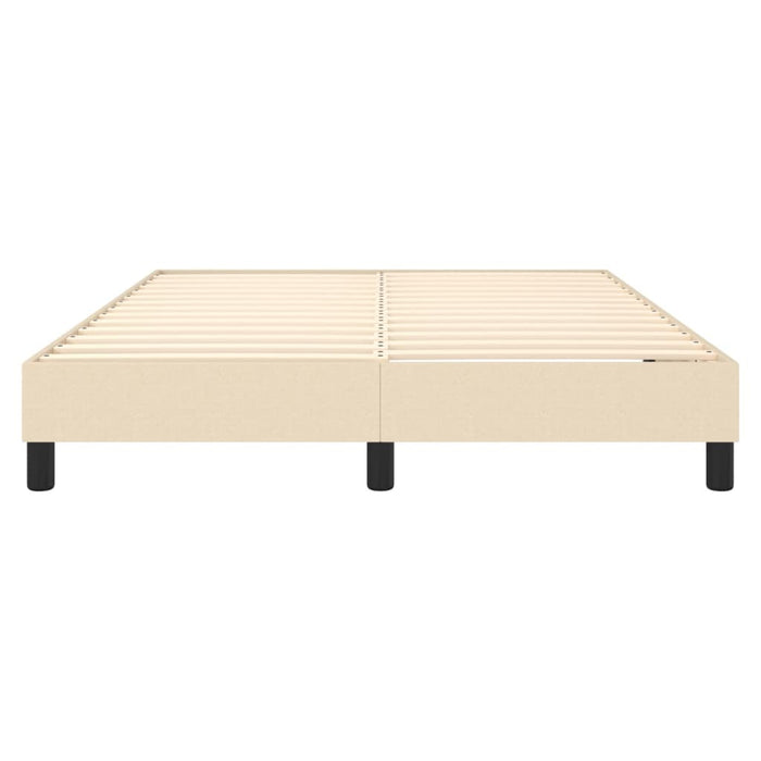 Boxspringframe stof crèmekleurig 140x200 cm