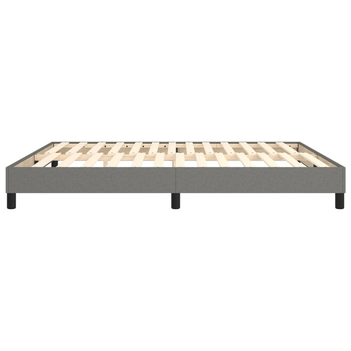 Boxspringframe stof donkergrijs 180x200 cm