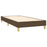 Boxspringframe stof donkerbruin 80x200 cm