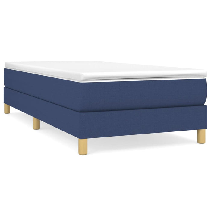 Boxspring Bedframe Blauw 100x200 cm Stof