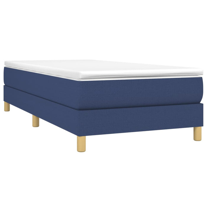 Boxspring Bedframe Blauw 100x200 cm Stof