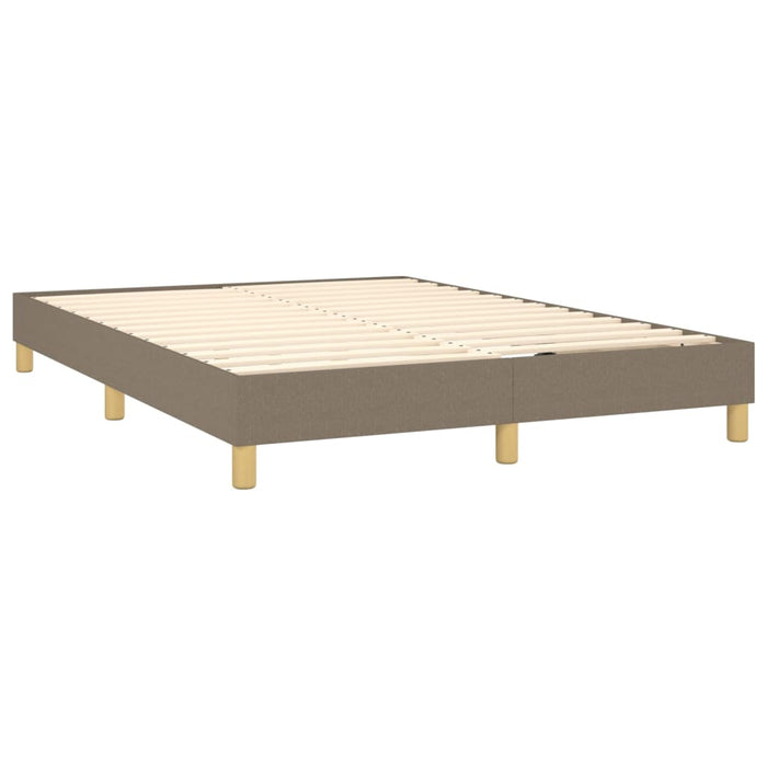 Boxspringframe stof taupe 140x200 cm