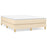 Boxspringframe stof crèmekleurig 140x200 cm