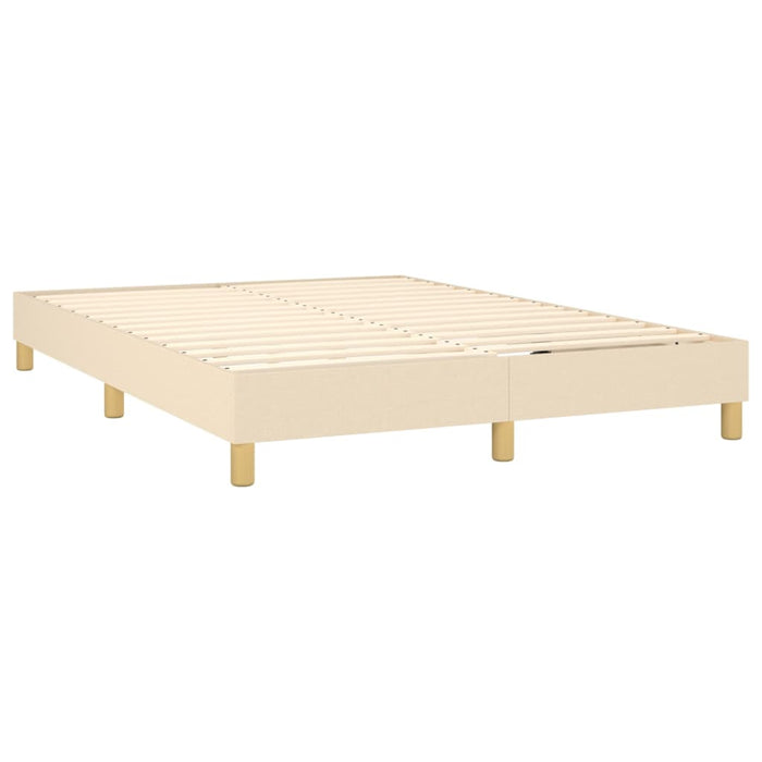 Boxspringframe stof crèmekleurig 140x200 cm