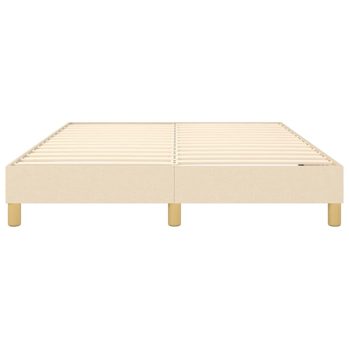 Boxspringframe stof crèmekleurig 140x200 cm