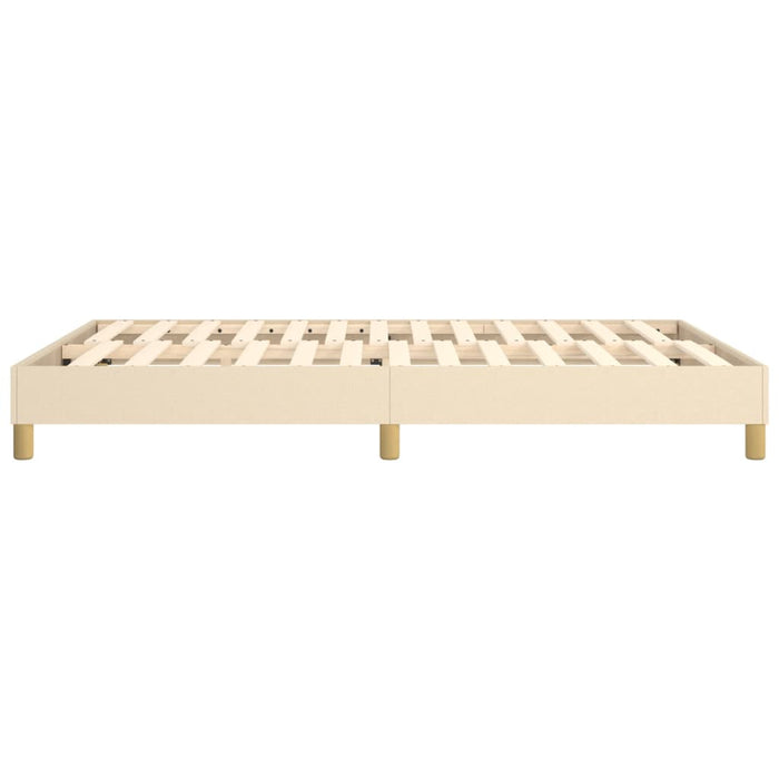 Boxspringframe stof crèmekleurig 140x200 cm