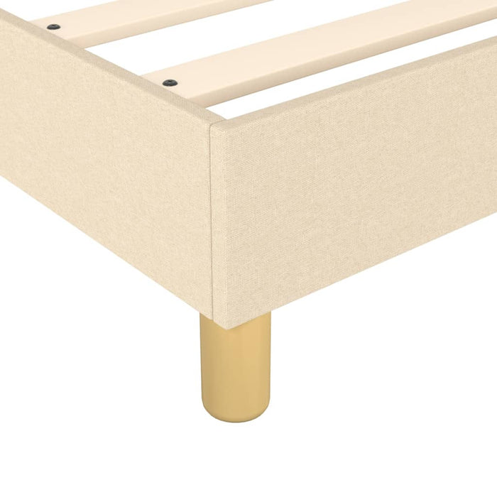 Boxspringframe stof crèmekleurig 140x200 cm