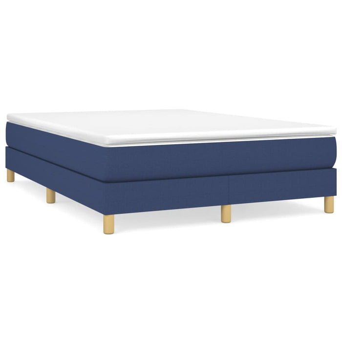 Boxspringframe stof blauw 140x200 cm