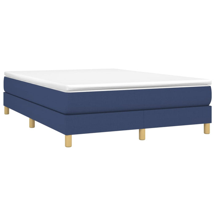 Boxspringframe stof blauw 140x200 cm