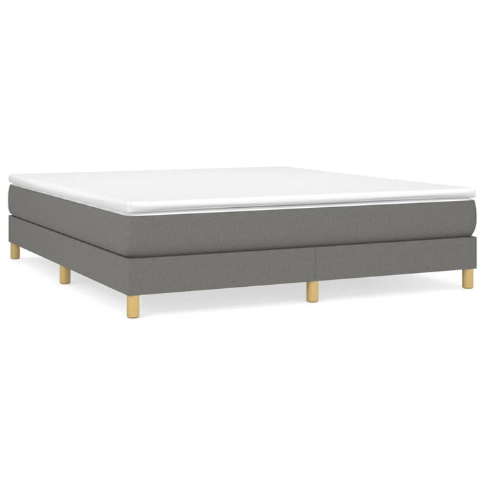 Boxspringframe stof donkergrijs 160x200 cm